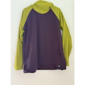Mountain Hardwear Summit Grid hoodie Womens XL Green/purple